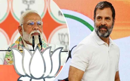 ‘ভয়ে আমেথি ছেড়ে পালিয়েছে শাহজাদা’, রাহুলকে মোদির খোঁচা 