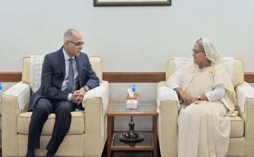 প্রধানমন্ত্রীর সঙ্গে ভারতের পররাষ্ট্র সচিবের বৈঠক 