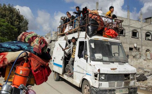 রাফাহ ছেড়েছেন ৩ লাখ ফিলিস্তিনি : জাতিসংঘ 