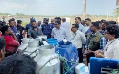 ভেজাল দুধ জব্দ, দুই মালিককে অর্থ ও কারাদণ্ড 