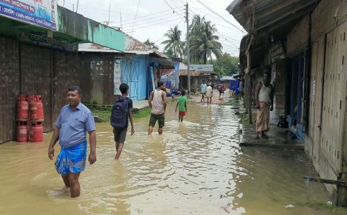 কমতে শুরু করেছে বাঘাইছড়ি বন্যার পানি 