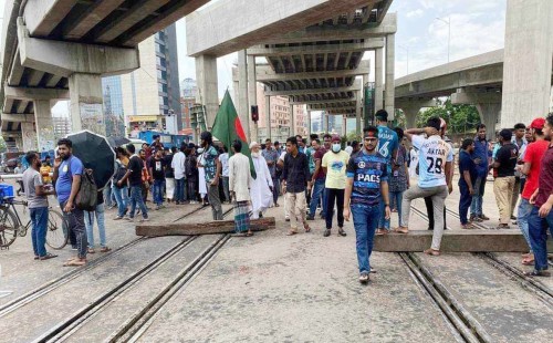 বাংলা ব্লকেড : ঢাকায় ট্রেন চলাচলও বন্ধ 