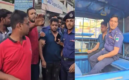 ছাত্রলীগ নেতাকে মারধরের পর পু‌লি‌শে দিল জনতা 