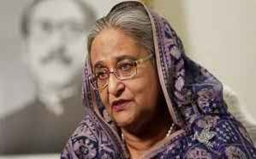 হাসিনার বক্তব্য প্রচারে নিষেধাজ্ঞা চেয়ে ট্রাইব্যুনালে আবেদন 