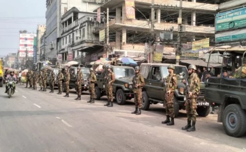 টঙ্গীতে বিশ্ব ইজতেমায় টহলে সেনাবাহিনীর নিরাপত্তা জোরদার 