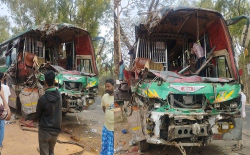 গোপালগঞ্জের কাশিয়ানীতে দুই বাসের সংঘর্ষে নিহত ২, আহত ১০ 