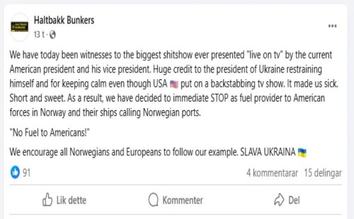 মার্কিন রণতরীতে জ্বালানি নয়! 