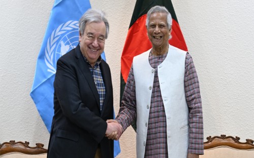 দেশে চলমান সংস্কার ও পরিবর্তনে পাশে থাকার আশ্বাস জাতিসংঘ মহাসচিবের 