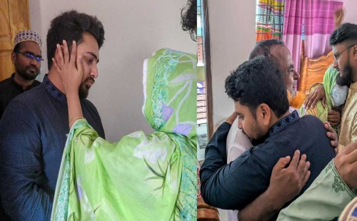 শহীদদের কবর জিয়ারত ও পরিবারের খোঁজ নিলেন নাহিদ 