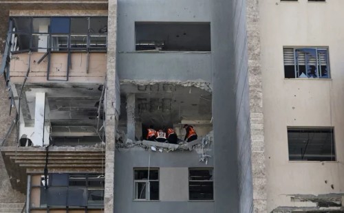 গাজার হাসপাতালে হামলা 