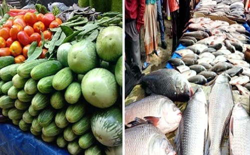 সবজির বাজার চড়া, বাড়তি মাছের দামও 