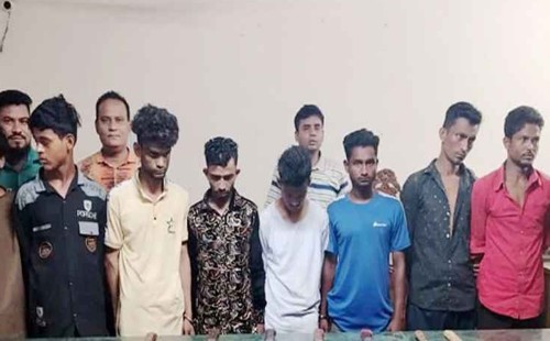 ‘লও ঠেলা’ গ্রুপের ৯ সদস্য গ্রেপ্তার 
