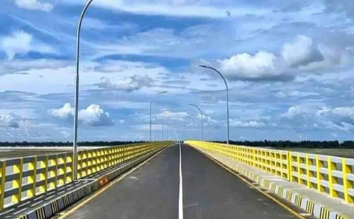 উদ্বোধনের পরদিন ভাসানী সেতুর ল্যাম্পপোস্টের তার চুরি 