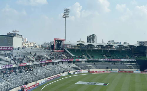 দর্শক নেই, খাঁ খাঁ করছে মিরপুরের গ্যালারি 