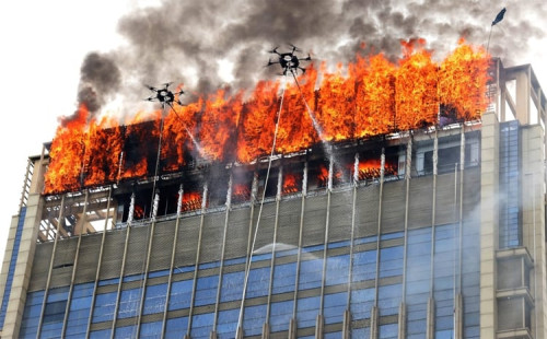 উঁচু ভবনে আগুন ঠেকাতে চীনের অভিযান 