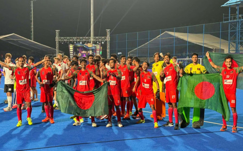আমিরুলের হ্যাটট্রিক, হকি বিশ্বকাপের ‘চ্যালেঞ্জার চ্যাম্পিয়ন’ বাংলাদেশ 