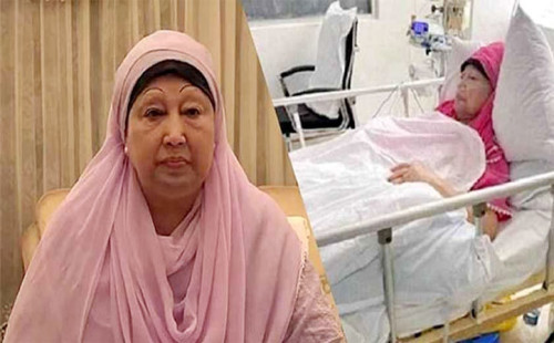 মনোনয়নপত্রে টিপসই দিলেন খালেদা জিয়া 