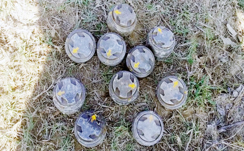 টেকনাফ সীমান্তে স্থলমাইনের ১০ প্রেশার প্লেট 