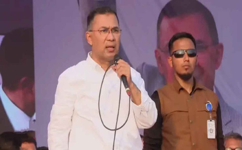 উন্নয়নে ধানের শীষে ভোট চাইলেন তারেক রহমান 