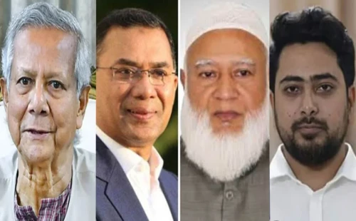 তারেক রহমান, শফিকুর রহমান ও নাহিদ ইসলামকে প্রধান উপদেষ্টার ফোন 