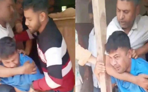 বরিশালে শিক্ষককে পেটালেন স্বেচ্ছাসেবক দলের নেতা 