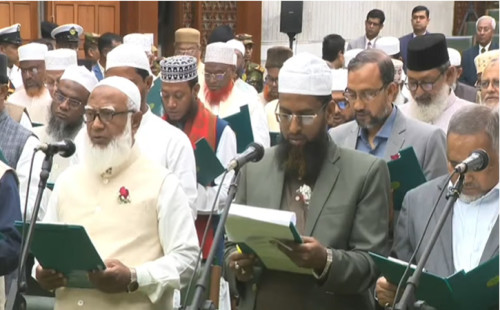 দুইটা শপথই নিলেন জামায়াতে ইসলামীর সংসদ সদস্যরা 
