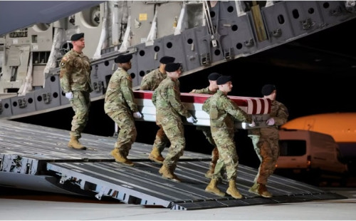 সপ্তম মার্কিন সেনার মরদেহ গ্রহণ 